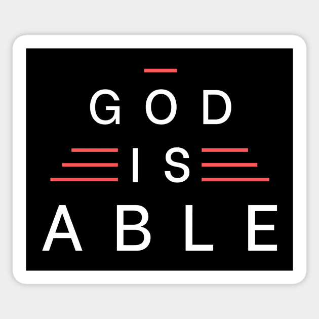 God Is Able | Christian Typography Sticker by All Things Gospel
